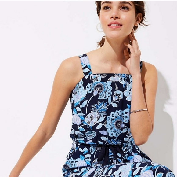 Loft pineapple dream blue romper size 4 - Picture 3 of 10